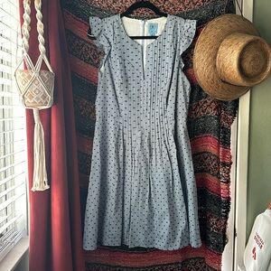Fit and flare cotton dress
